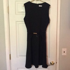 Calvin Klein belted dress